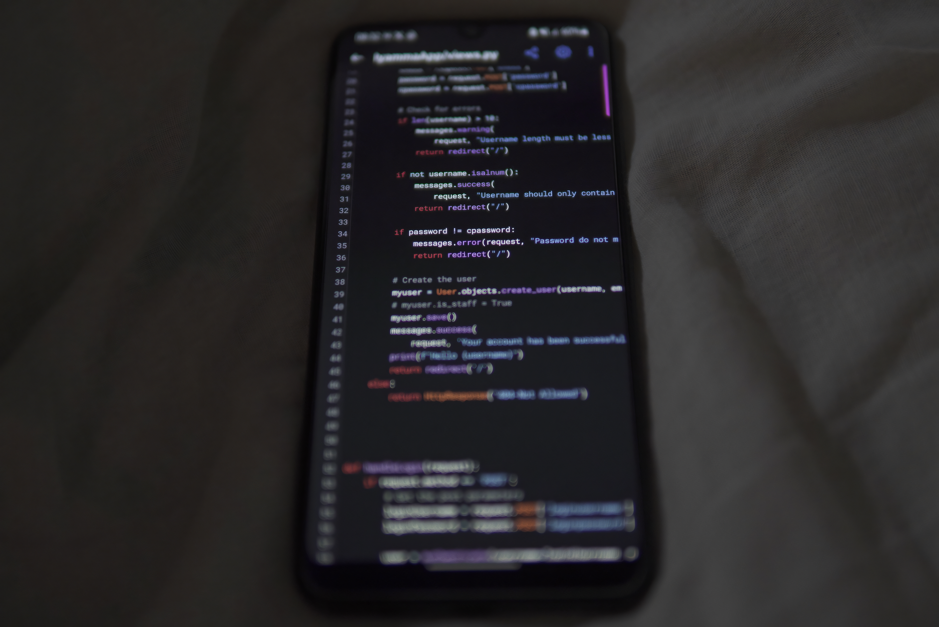 Developer coding with a task management app to enforce artificial deadlines