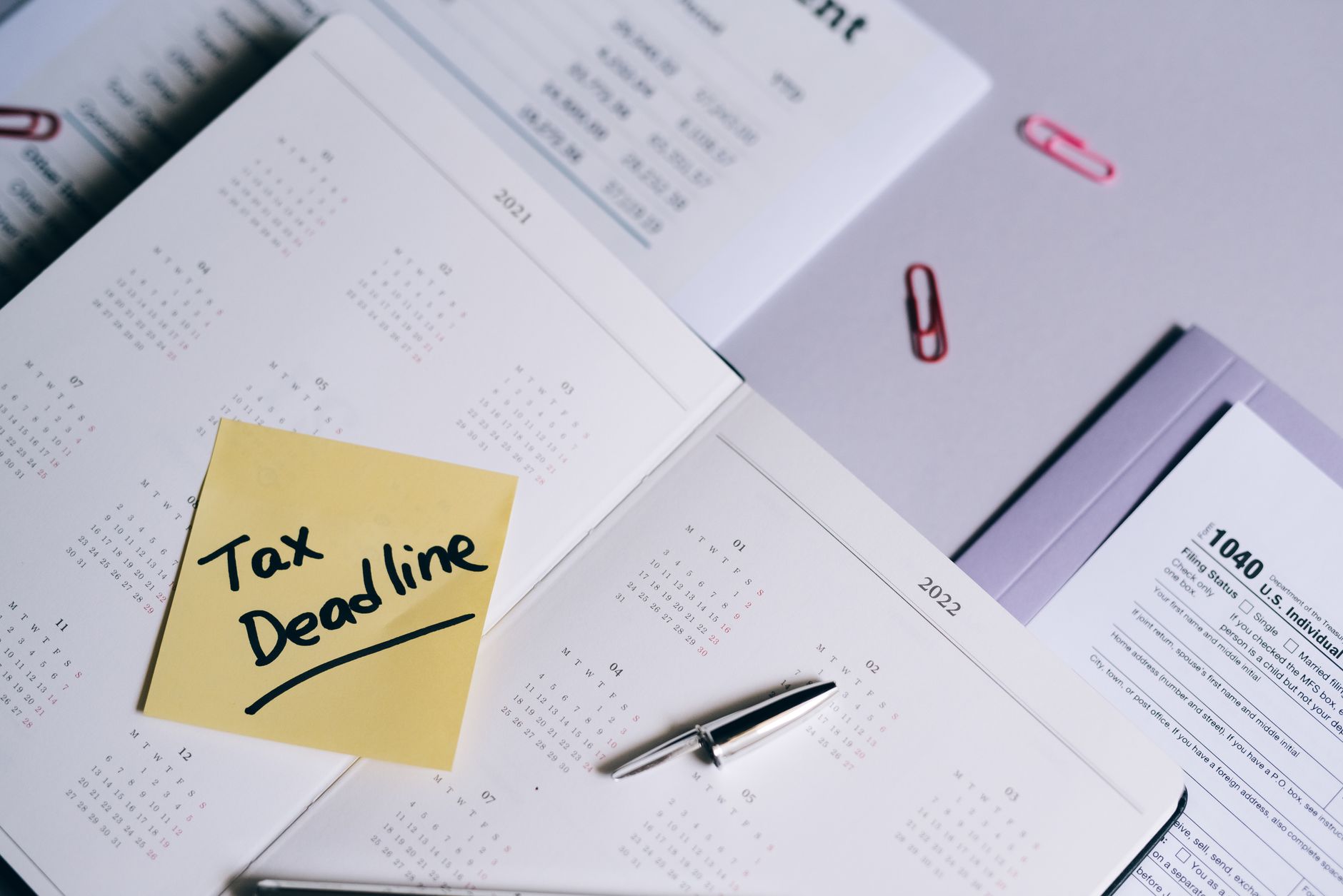 Calendar view with tasks blocked by scheduled time and deadlines